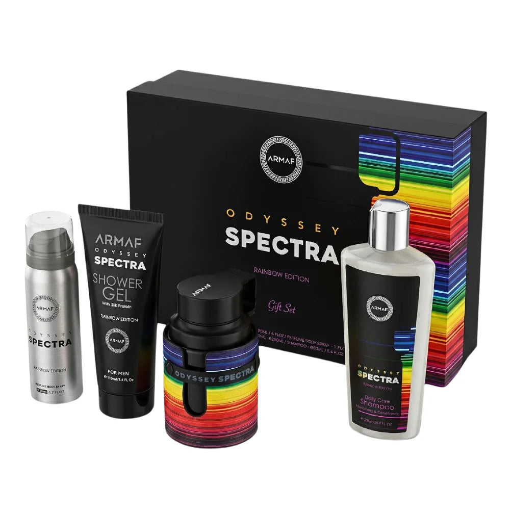 SET ARMAF ODYSSEY SPECTRA GIFT EDP 100ML, SHOWER GEL 100ML, BODY SPRAY 50ML, SHAMPOO 250ML