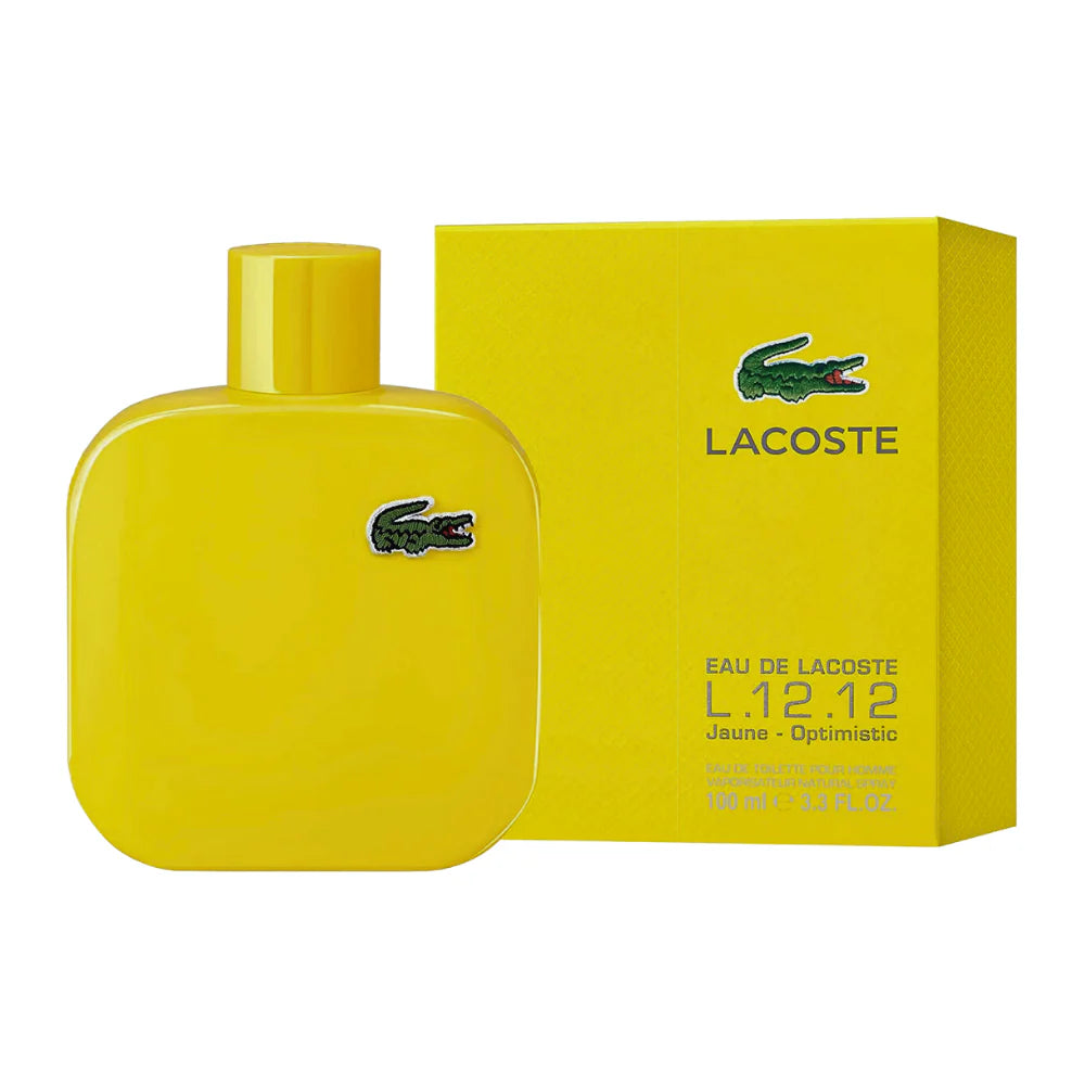 LACOSTE EAU DE LACOSTE L.12.12 YELLOW (JAUNE) EDT 100ML ( Caballero )