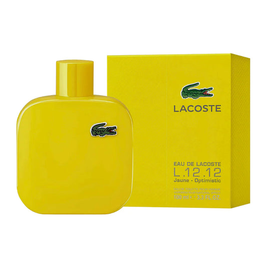 LACOSTE EAU DE LACOSTE L.12.12 YELLOW (JAUNE) EDT 100ML ( Caballero )
