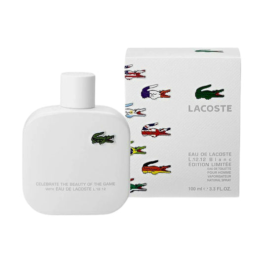 LACOSTE EAU DE LACOSTE L.12.12 BLANC LIMITED EDITION EDT 100ML ( Caballero )