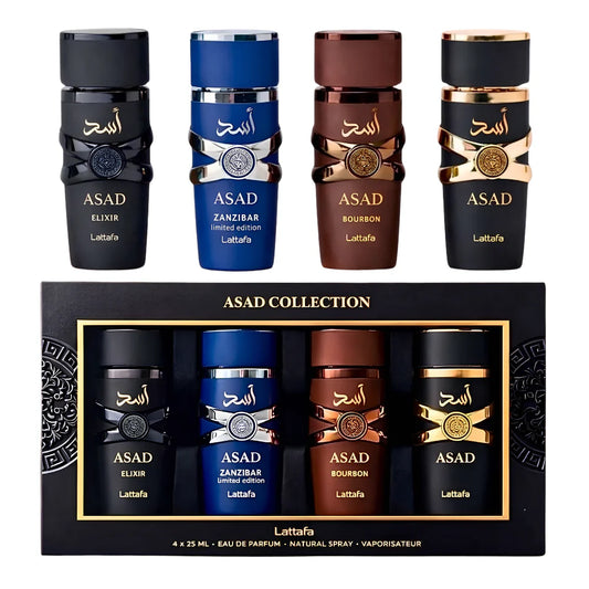 SET LATTAFA ASAD COLLECTION EDP 25MLX4